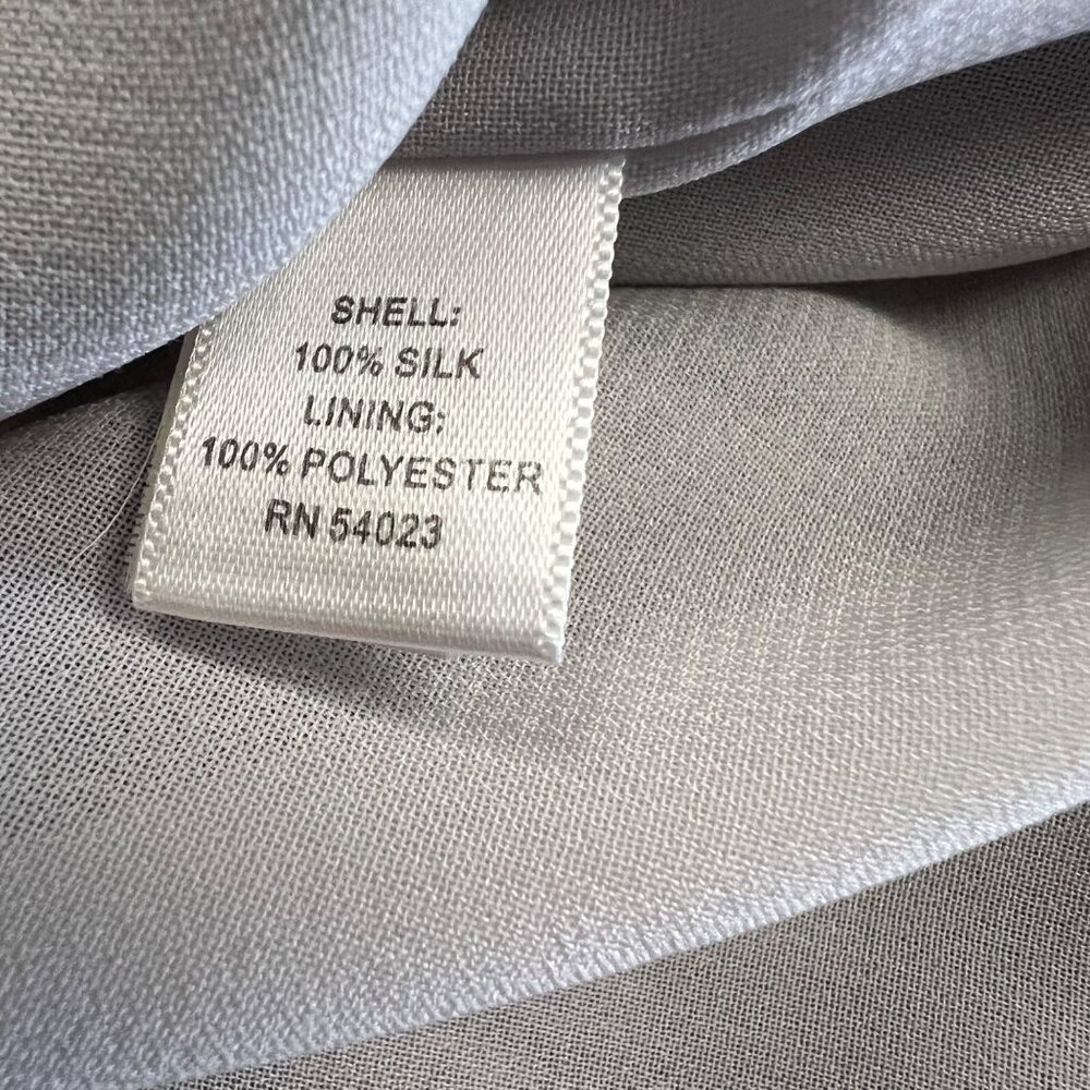 Banana Republic Women's Sleeveless Sheath Dress V-Neck Gray Size 6 - Picture 9 of 9